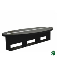 Highlight zittafel ovaal zwart Highlight zittafel ovaal zwart