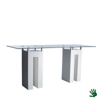 Unow statafel lang met frosted glasplaat Unow statafel lang met frosted glasplaat