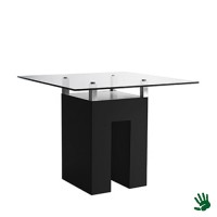 Unow zittafel met heldere glasplaat Unow zittafel met heldere glasplaat
