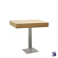 Oak zittafel, met RVS onderstel Oak zittafel, met RVS onderstel