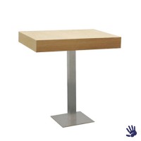 Oak statafel, met RVS onderstel Oak statafel, met RVS onderstel