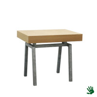 Oak zittafel, met Steel onderstel Oak zittafel, met Steel onderstel