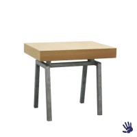Oak zittafel, met Steel onderstel Oak zittafel, met Steel onderstel