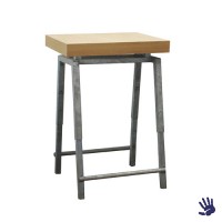 Oak statafel, met Steel onderstel Oak statafel, met Steel onderstel