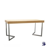 Oak zittafel lang, met V-vorm onderstel Oak zittafel lang, met V-vorm onderstel
