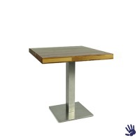 Palissander zittafel, met RVS onderstel Palissander zittafel, met RVS onderstel
