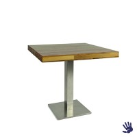 Palissander zittafel, met RVS onderstel Palissander zittafel, met RVS onderstel
