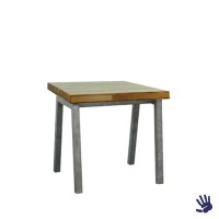 Palissander zittafel, met Steel onderstel Palissander zittafel, met Steel onderstel