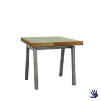 Palissander zittafel, met Steel onderstel Palissander zittafel, met Steel onderstel
