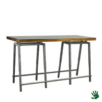 Palissander statafel lang, met Steel onderstel Palissander statafel lang, met Steel onderstel