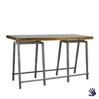 Palissander statafel lang, met Steel onderstel Palissander statafel lang, met Steel onderstel
