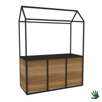 Hot Metal kraam 2.0 met zwart of RVS blad Hot Metal kraam 2.0 met zwart of RVS blad