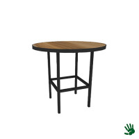 Hot Metal zittafel rond met vierkant onderstel, Ø 80 cm Hot Metal zittafel rond met vierkant onderstel, Ø 80 cm