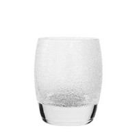 Waxinelichthouder glas met ijsafwerking Waxinelichthouder glas met ijsafwerking