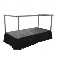 Armleuning t.b.v. podiumelement, per meter Armleuning t.b.v. podiumelement, per meter