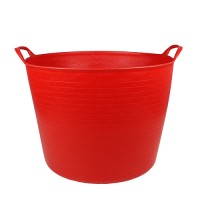 Debrasbak kunststof rond, rood, 42 liter Debrasbak kunststof rond, rood, 42 liter