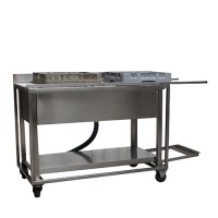 Aanvoertafel met spoelbak Aanvoertafel met spoelbak