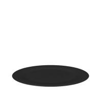 Schaal melamine zwart, Ø 38 cm.