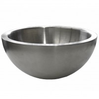 Komschaal RVS, Ø 30 cm.