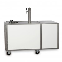 Biertap uitklapbaar wit, 1 tappunt Biertap uitklapbaar wit, 1 tappunt