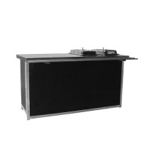 Buffet zwart kunststof, met 2 chafingdishes 1/1 GN, met dienbladrail Buffet zwart kunststof, met 2 chafingdishes 1/1 GN, met dienbladrail