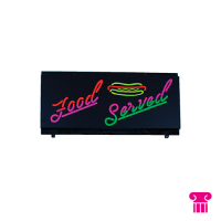 Neonbord Food Served