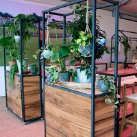Hot Metal roomdivider, incl. bovenbouw Hot Metal roomdivider, incl. bovenbouw