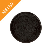 Platbord zwart Tahiti, rond 20 cm. Platbord zwart Tahiti, rond 20 cm.