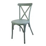 Terrasstoel, vintage turquoise