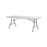 Tafel met klappoten, kunststof grijs, 200x92 cm