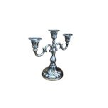 Kandelaar 3-armig, Barok, 25 cm