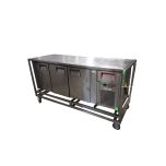 Koelwerkbank RVS gekoeld 198x78cm