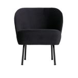 Home - mini fauteuil, Inkt velvet, hxbxd 69x57x70cm