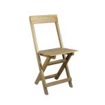 Bistrostoel H hout, met rechte rug 
