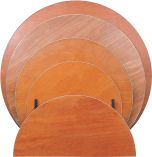 Klaptafel, Ø 165 cm.