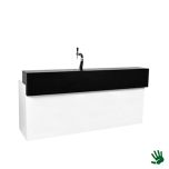 Unow bar met tapzuil met zwart opzetstuk