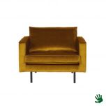 Home - Fauteuil, earthy yellow, velvet