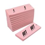 Garderobenummer papier 1-1000