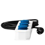 Verdeelblok 230v > 3x 230v, lengte 5 meter