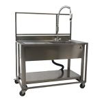 Aanvoertafel met spoelbak, incl. douchekop