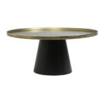 Home - salontafel Rings, goud/zwart maat L
