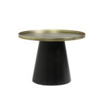 Home - salontafel Rings, goud/zwart maat M