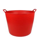 Debrasbak kunststof rood, rond 42 liter