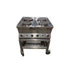 Kookplaat 2 x 2-pits 380V-16A op onderstel