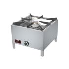 Hokker 1 pits op gas