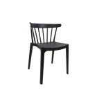 Home, spijlenstoel kunststof zwart