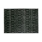 Home - Vloerkleed, zwart met patroon