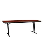 Klaptafel met T poot, 200x90 cm.