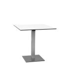 Terrastafel Sara alu geborsteld, met wit blad