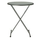 Statafel met zwarte voet, Ø 85 cm.